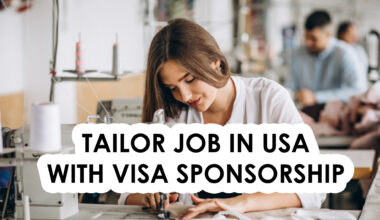 Tailoring Jobs in the USA with Visa Sponsorship